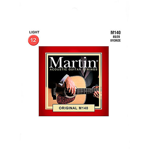 Martin M140 Martin Acoustic 80/20 Light Guitar String