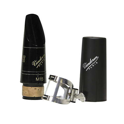 M15 Profile 88 Bb Clarinet Mouthpiece package with M/O Pewter Ligature and Plastic Cap