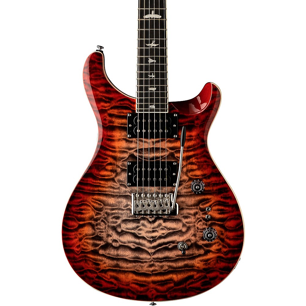 PRS SE Custom 24-08 Quilt Package Electric Guitar Charcoal Cherry