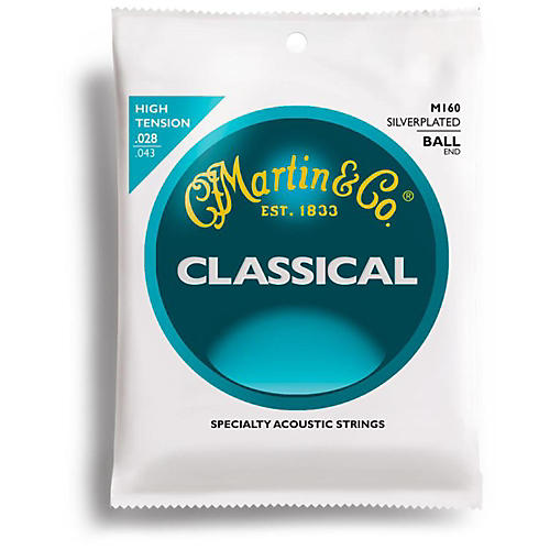 M160 Silverplated Ball-End High Tension Nylon Classic Guitar Strings
