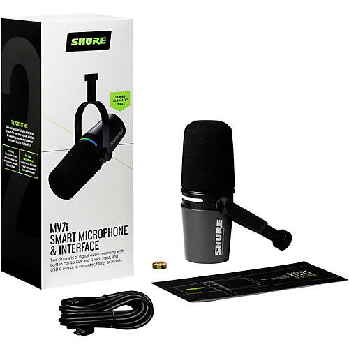 Shure MV7i Smart Microphone and Audio Interface | Musician's Friend
