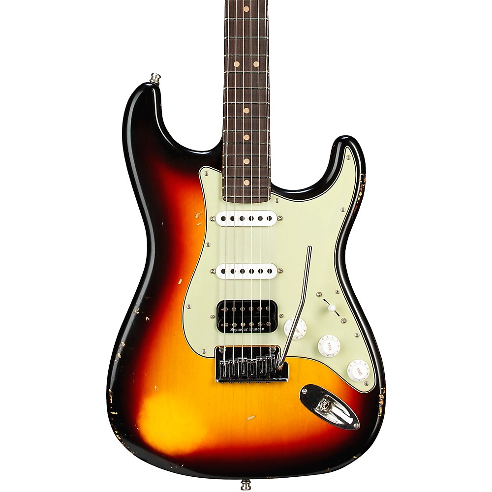 Fender Custom Deluxe HB S-1 Stratocaster Relic Guitar 3-Color