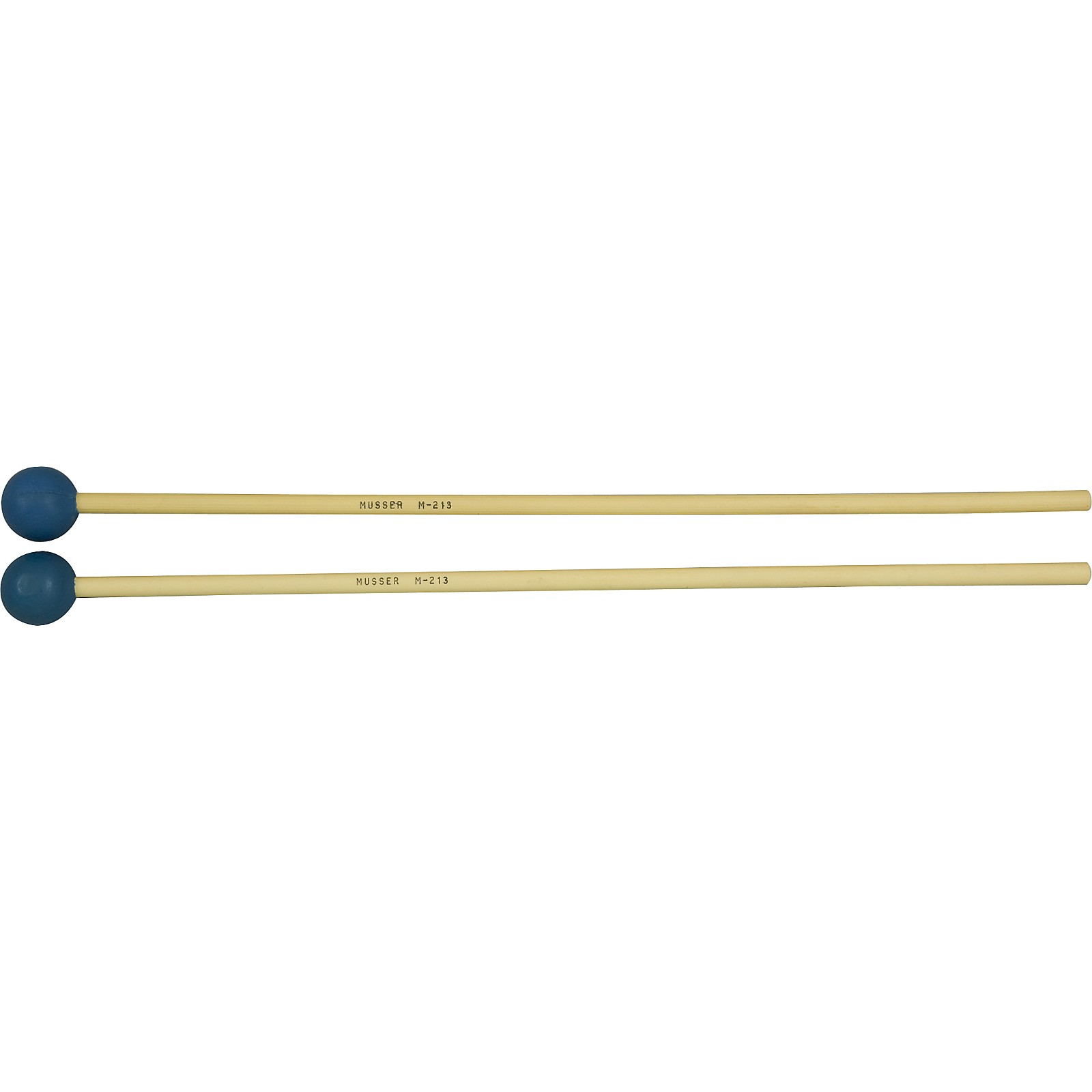 Musser M213 Medium Hard Blue Rubber Mallets Musician's Friend