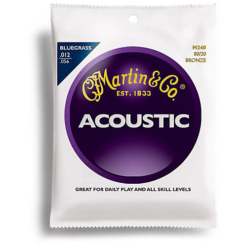 M240 80/20 Bronze Bluegrass Medium Light Acoustic Guitar Strings