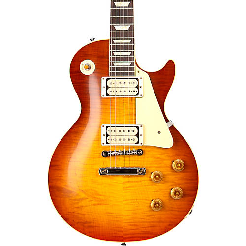 Gibson Custom M2M 1959 Les Paul Standard Reissue VOS w/Double Classic White Pickups & Hand Select Top Electric Guitar Factory Burst