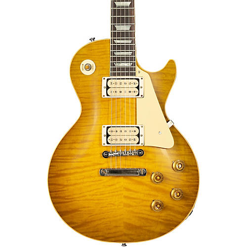 Gibson Custom M2M 1959 Les Paul Standard Reissue VOS w/Double Classic White Pickups & Hand Select Top Electric Guitar Green Lemon Fade