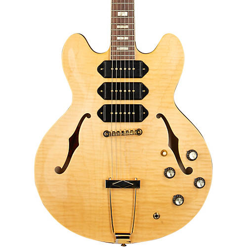 Gibson Custom M2M 1964 ES-335 Figured P-90 VOS Semi-Hollow Electric Guitar Antique Natural