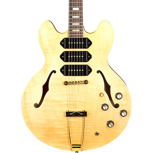 Gibson Custom M2M 1964 ES-335 Figured P-90 VOS Semi-Hollow Electric Guitar Antique Natural