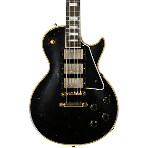 Gibson Custom M2M Murphy Lab 1957 Les Paul Custom 3-Pickup Heavy Aged Electric Guitar Ebony