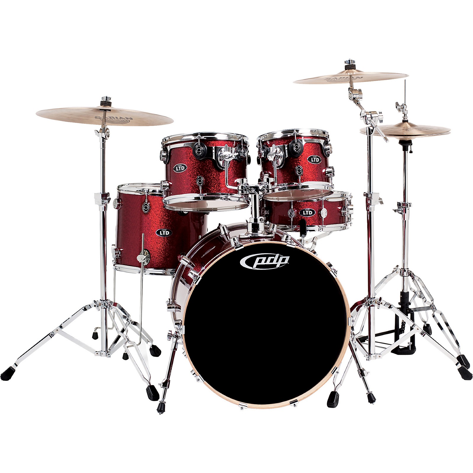 PDP by DW M5 Limited Edition Red Sparkle 5piece Shell Pack Musician