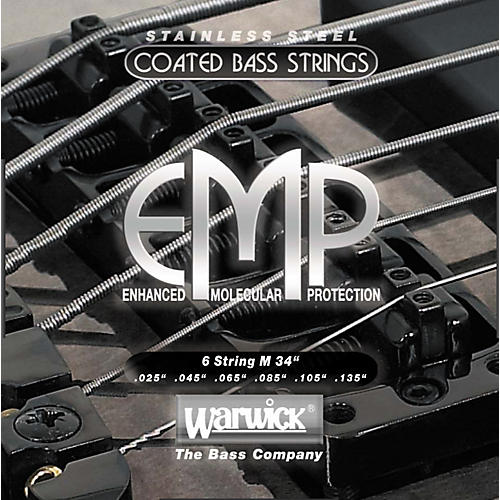 M6 EMP COATED 6-String Bass Strings Medium