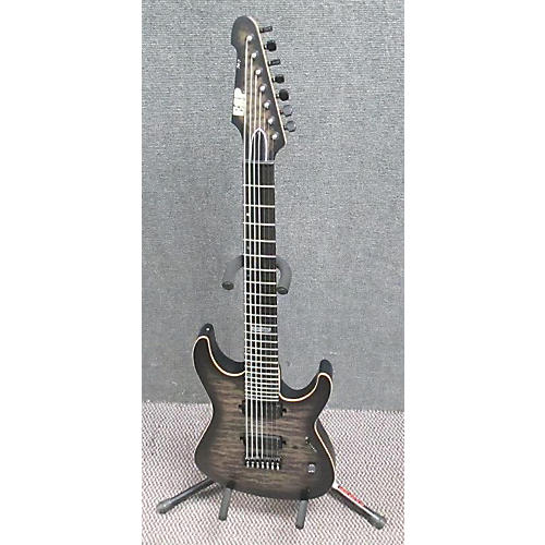 ESP M7 7 String Solid Body Electric Guitar black satin sunburst