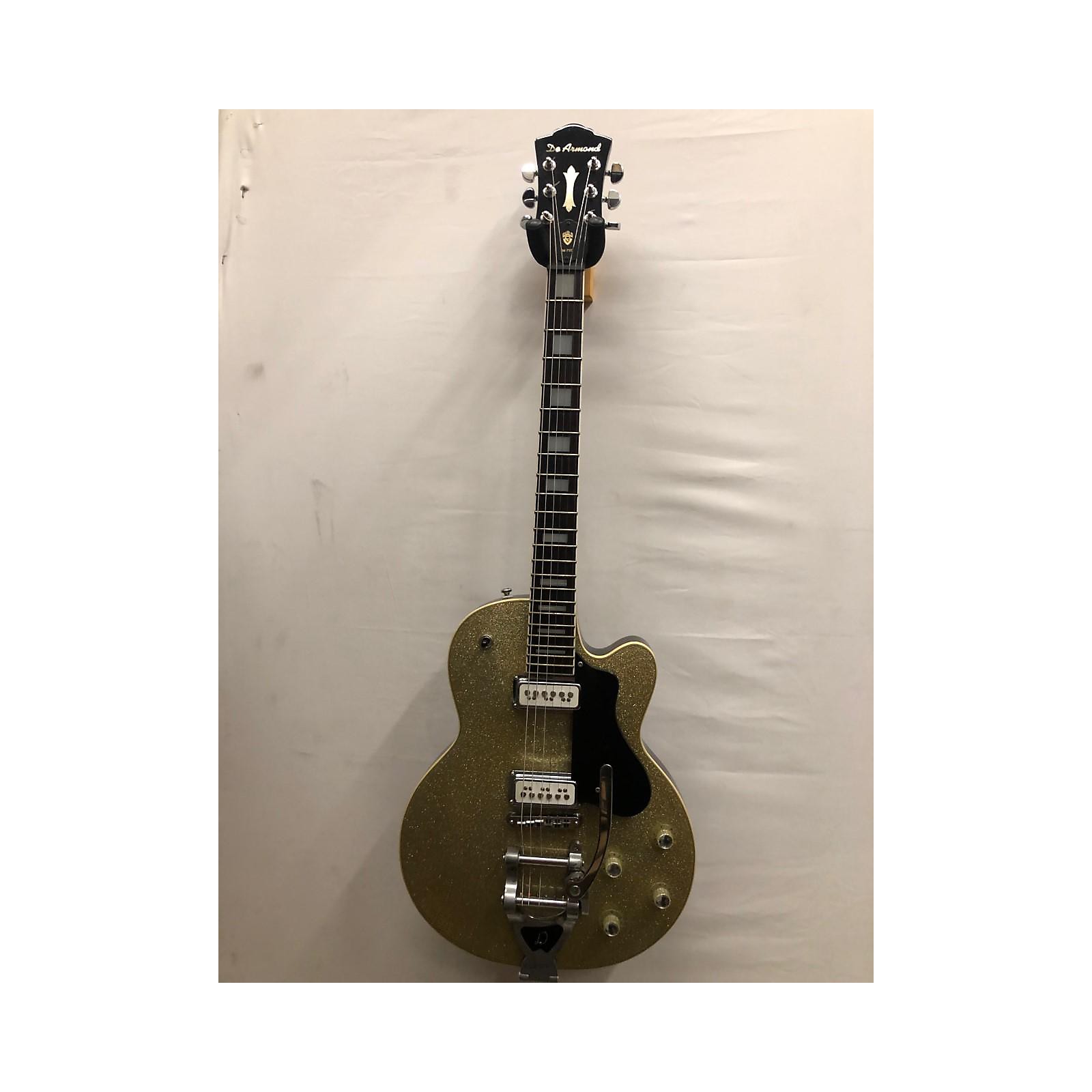 Used Guild M75T Solid Body Electric Guitar Champagne Sparkle Musician