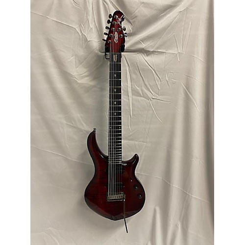Sterling by Music Man MAJESTY WITH DIMARZIO PICKUPS Solid Body Electric Guitar RED FLAME