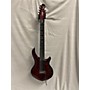 Used Sterling by Music Man MAJESTY WITH DIMARZIO PICKUPS Solid Body Electric Guitar RED FLAME