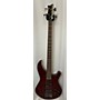 Used Mitchell MB200 Electric Bass Guitar Metallic Red