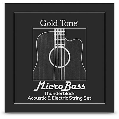 Gold Tone MBS-BL MicroBass Thunderblack Rubber/Polymer Strings
