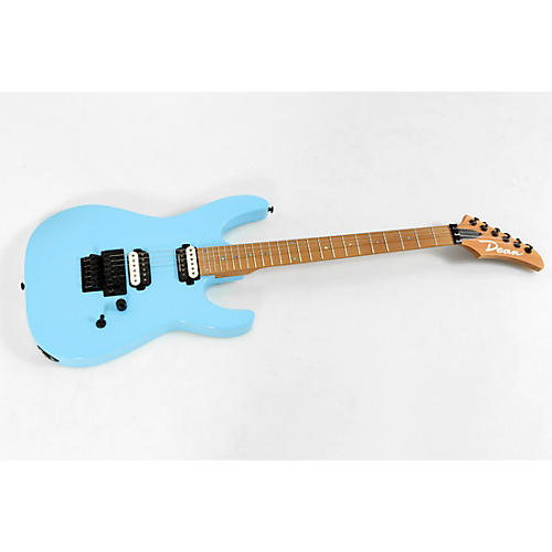 Dean MD 24 Roasted Maple with Floyd Electric Guitar Condition 3 - Scratch and Dent Vintage Blue 197881044022