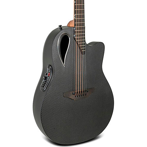 Ovation MD80-NWT-G Adamas Series Mid-Depth Contour Acoustic-Electric Guitar Natural Texture Woven Black