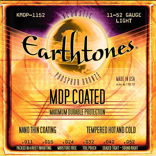 MDP Earthtones PB Light Coated Acoustic Guitar Strings
