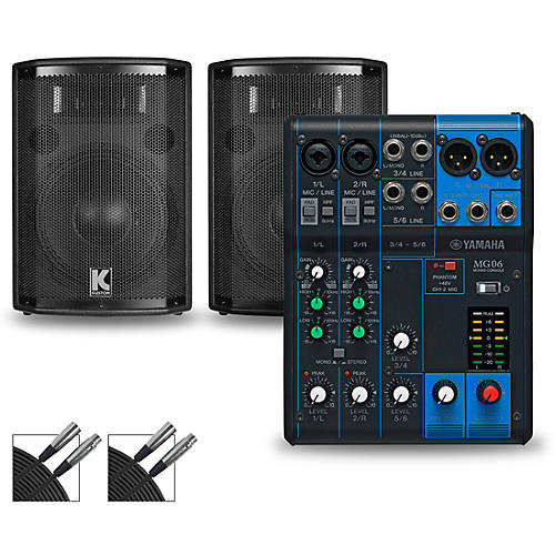 MG06 Mixer and Kustom HiPAC Speakers