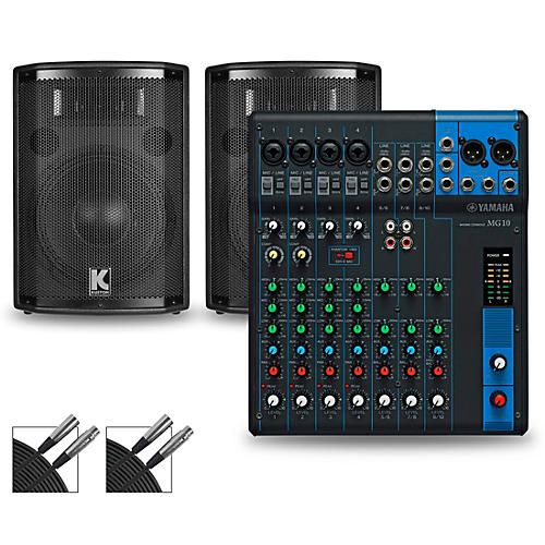 MG10 Mixer and Kustom HiPAC Speakers