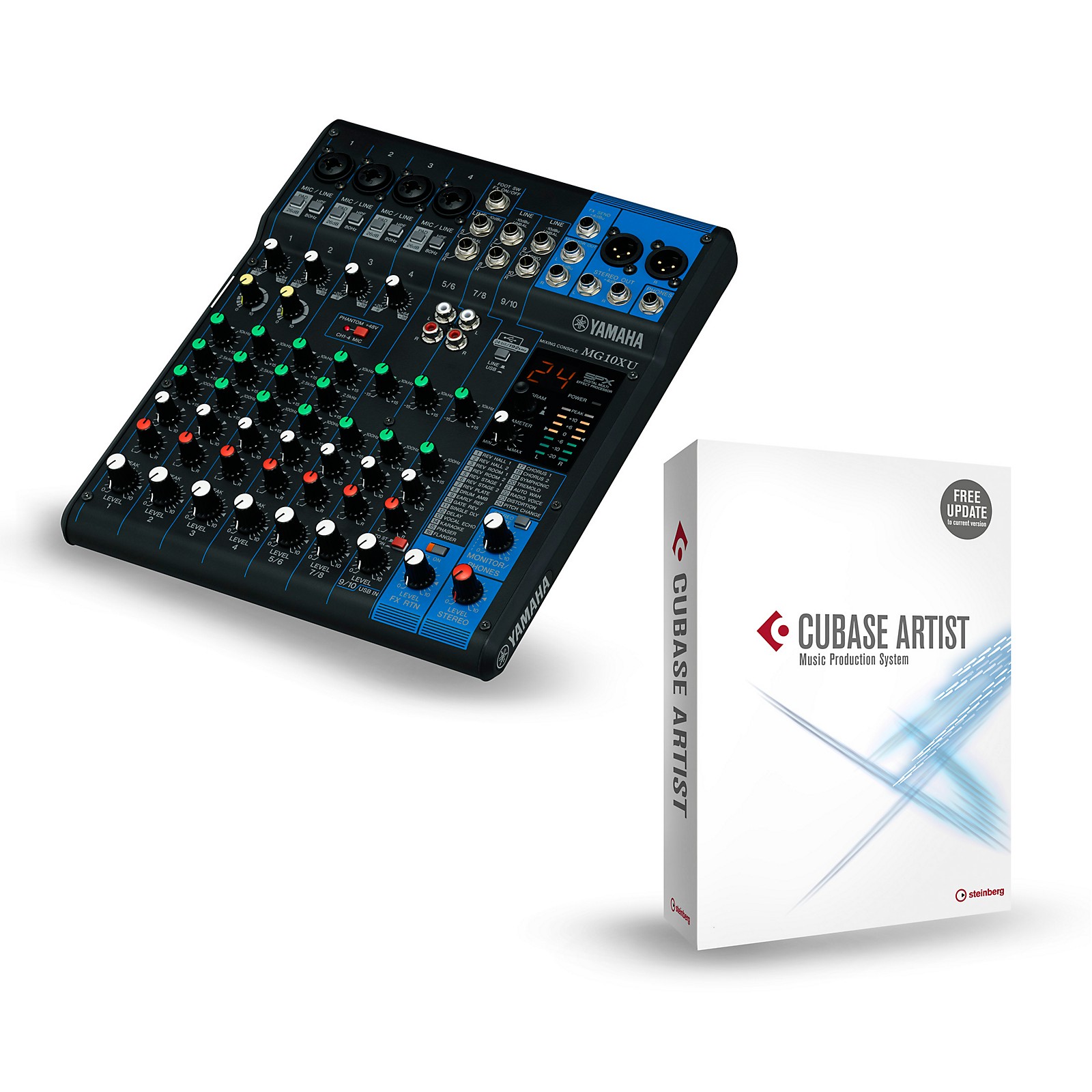 Yamaha MG10XU 10Channel Mixer With Cubase Artist Musician's Friend