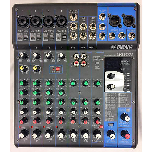 MG10XU 10 Channel Mixer With Effects Unpowered Mixer