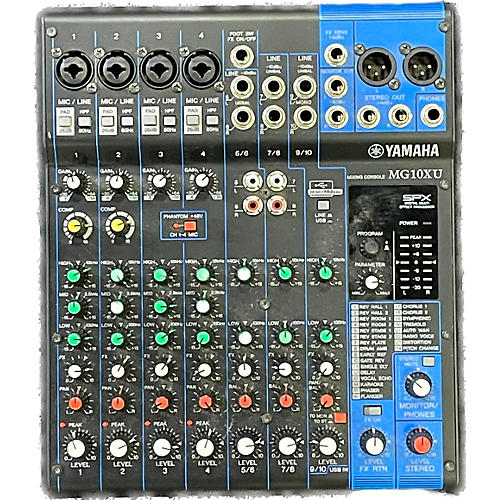 Yamaha MG10XU 10 Channel Mixer With Effects Unpowered Mixer