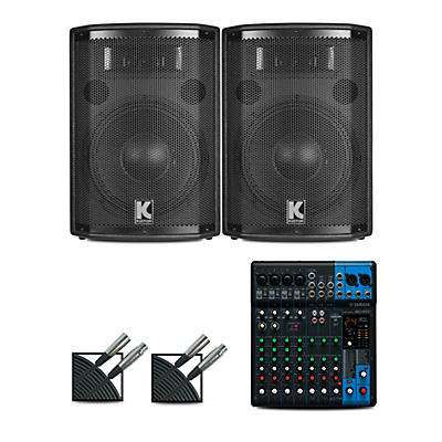 Yamaha MG10XU Mixer and Kustom HiPAC Speakers