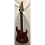 Used Washburn MG120 Solid Body Electric Guitar red flame
