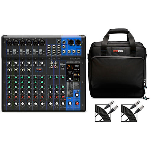 Yamaha MG12XUK 12-In/2-Bus Mixer With Gator Mixer Bag and Cables
