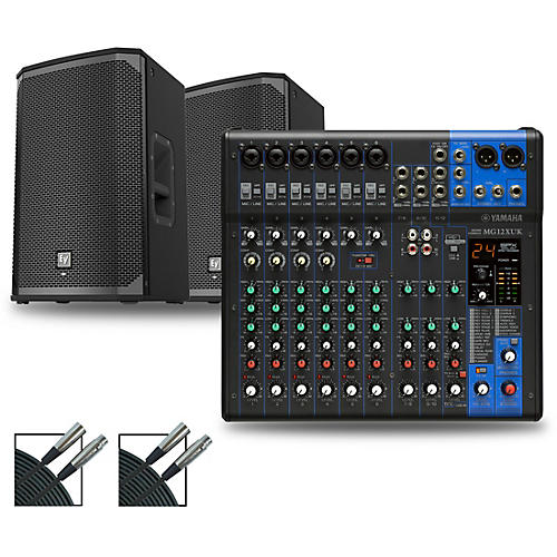 Yamaha MG12XUK Mixer With Electro-Voice EKX Speakers 12