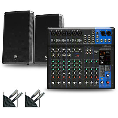 Yamaha MG12XUK Mixer with Electro-Voice ZLX Speakers