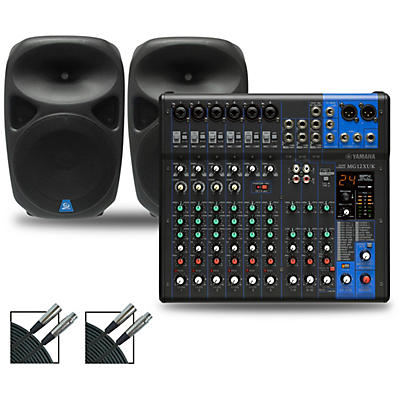 Yamaha MG12XUK Mixer with Gem Sound PBX Speakers