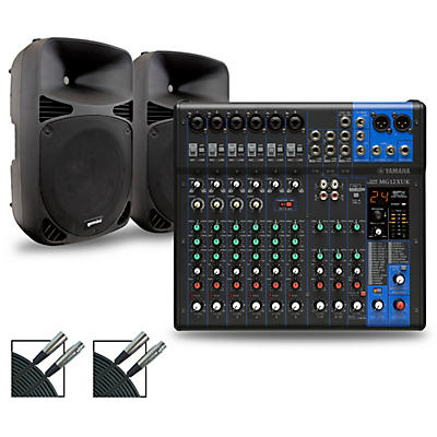 Yamaha MG12XUK Mixer with Gemini HPS BLU Speakers