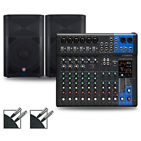 Yamaha MG12XUK Mixer with Harbinger Vari V22 Speakers 15" Mains