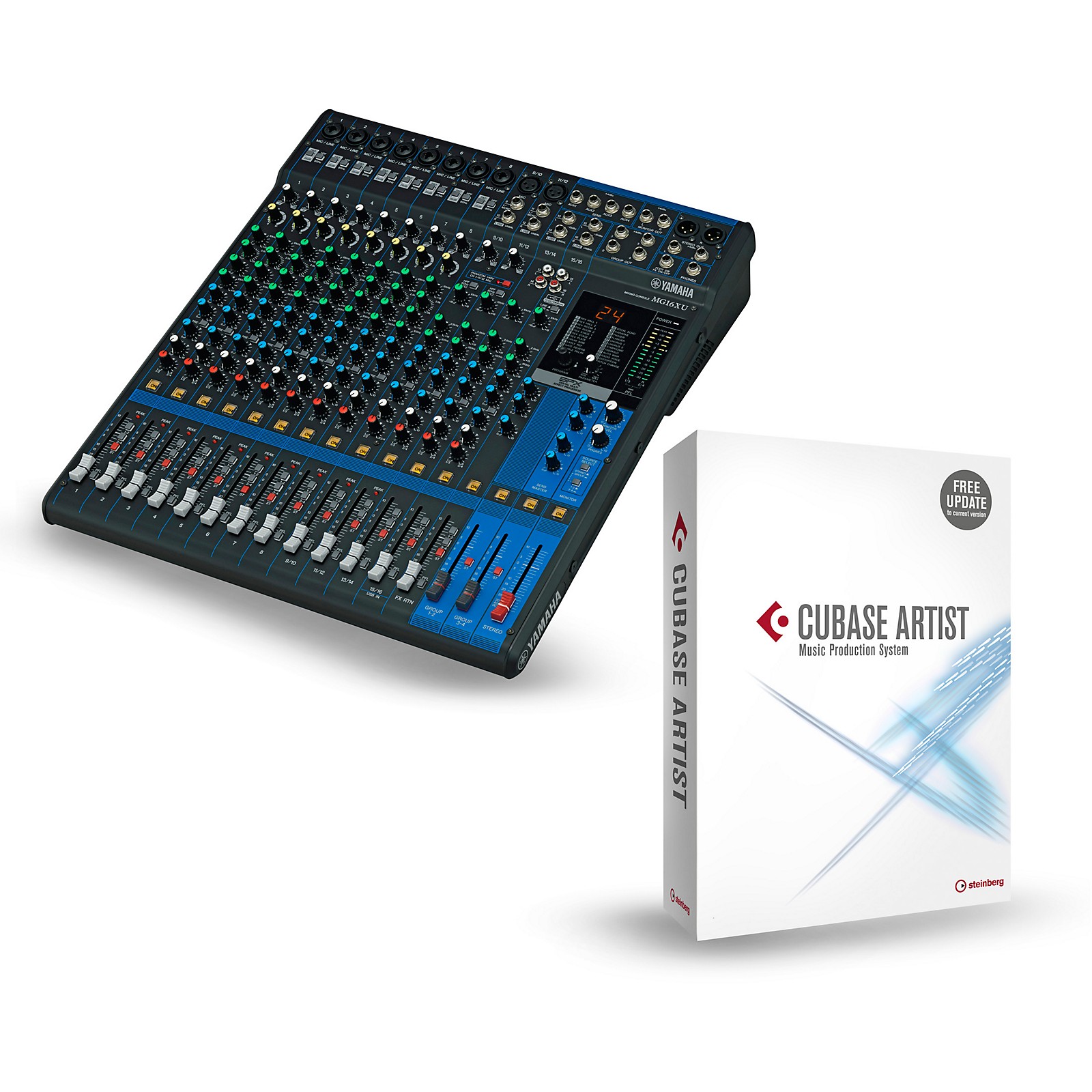 Yamaha MG16XU 16Channel Mixer With Cubase Artist Musician's Friend