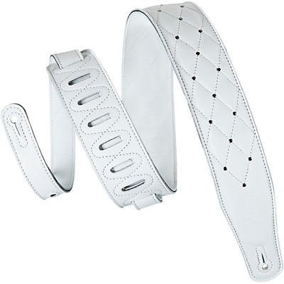 Levy's MG26DS 2.5'' White Garment Leather Guitar Strap
