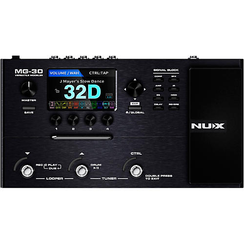 NUX MG30 Multi-Effects and Amp Modeler Effects Pedal Black