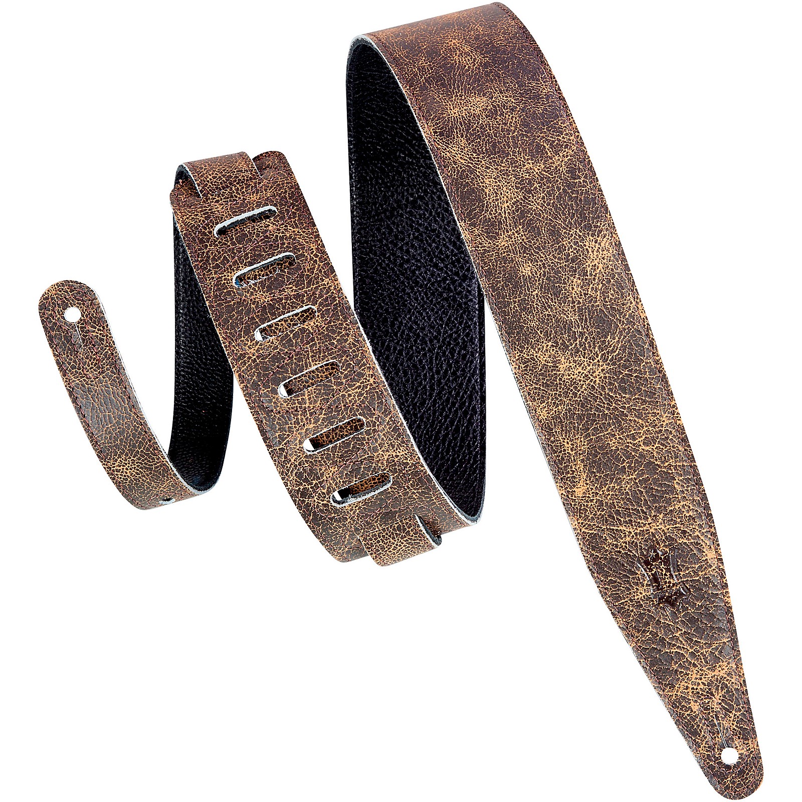 Levy's MG317BOG 2.5" Brown Garment Leather Guitar Strap Musician's Friend