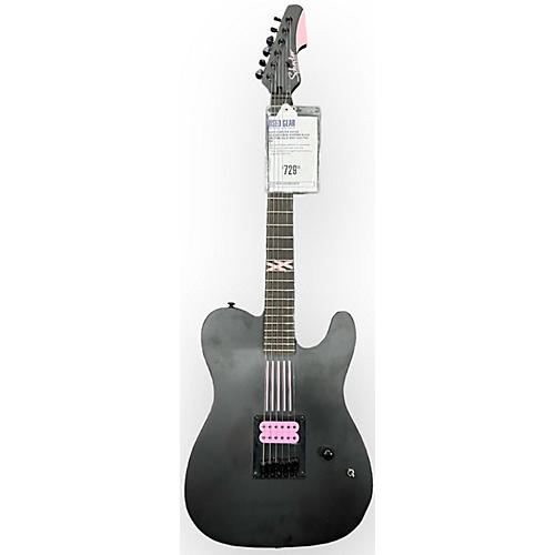 Schecter Guitar Research MGK Diamond Solid Body Electric Guitar Black and Pink