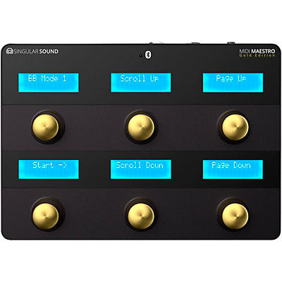 Singular Sound MIDI Maestro MIDI Foot Controller Gold Edition