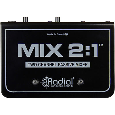 Radial Engineering MIX 2:1 Two Channel Audio Combiner & Mixer