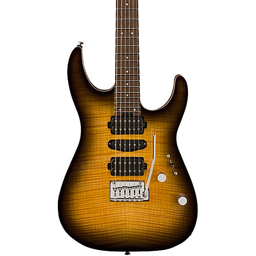 Charvel MJ DK24 HSH 2PT W Mahogany With Flame Maple Electric Guitar Antique Burst