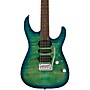 Charvel MJ DK24 HSH 2PT W Mahogany with Flame Maple Electric Guitar Caribbean Burst