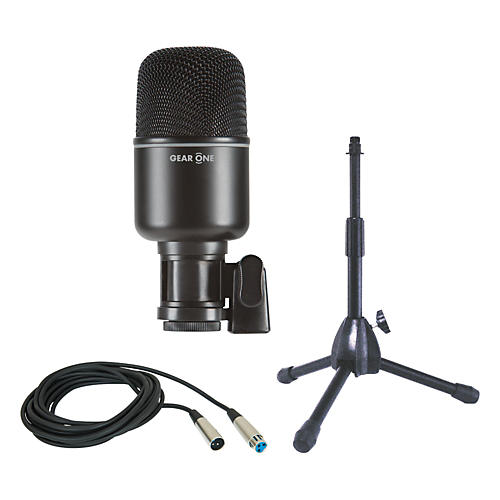 Gear One MK1000 Kick Drum Mic Package with Stand and Cable