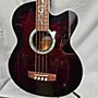 Used Michael Kelly MKDF4 4 String Dragonfly Acoustic Electric Acoustic Bass Guitar Crimson Burst