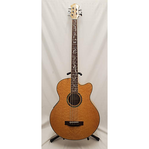 Michael Kelly MKDF5FL Dragonfly 5 String Acoustic Bass Guitar Quilted Natural
