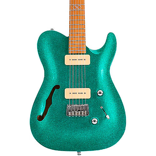 Chapman ML3 Semi Hollow Pro Traditional Electric Guitar Aventurine Green Sparkle Gloss